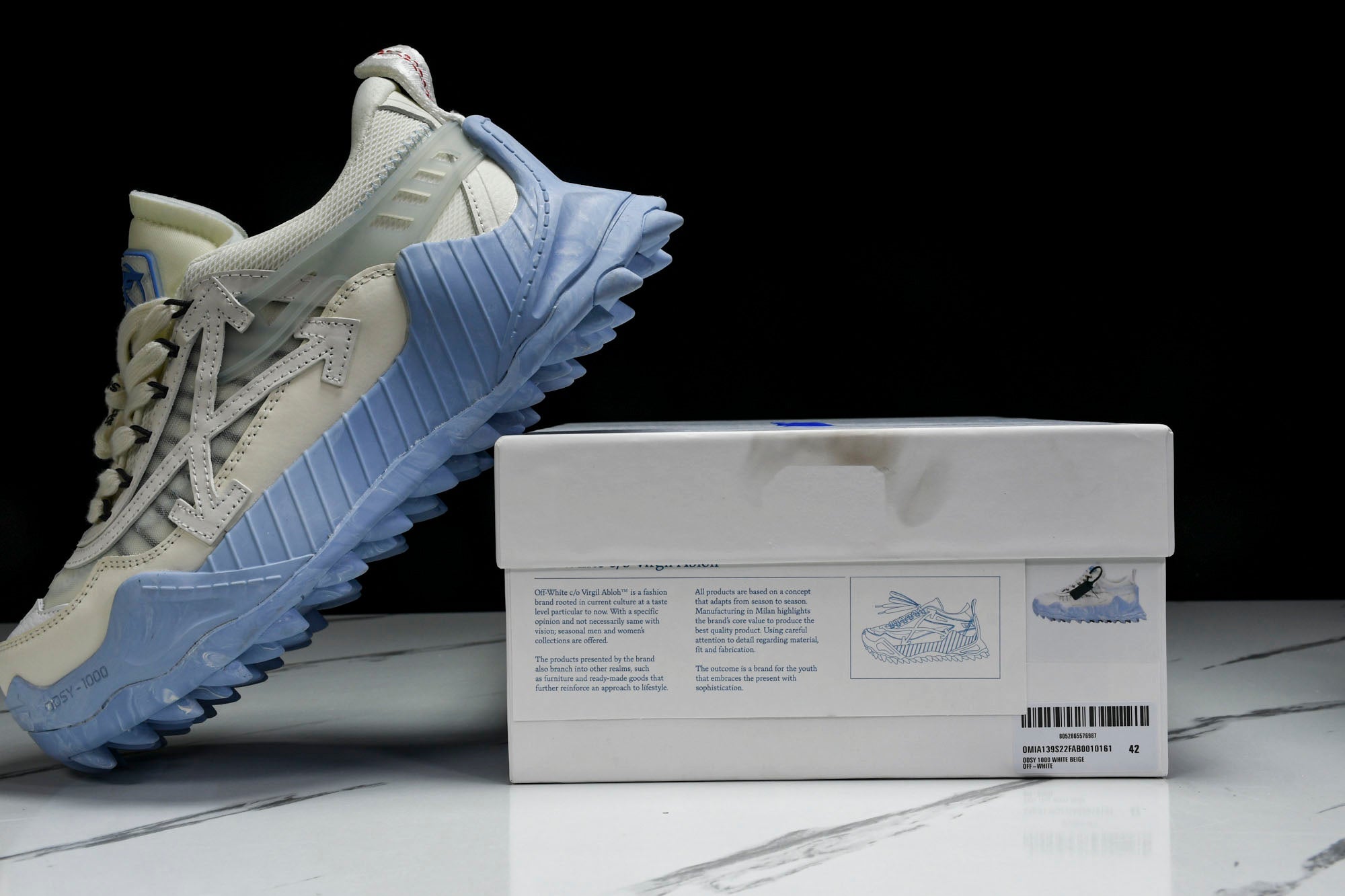 off white marble sneakers