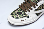 Travis Scott AJ1 Low x BAPE 'Camo 2.0' (Custom)