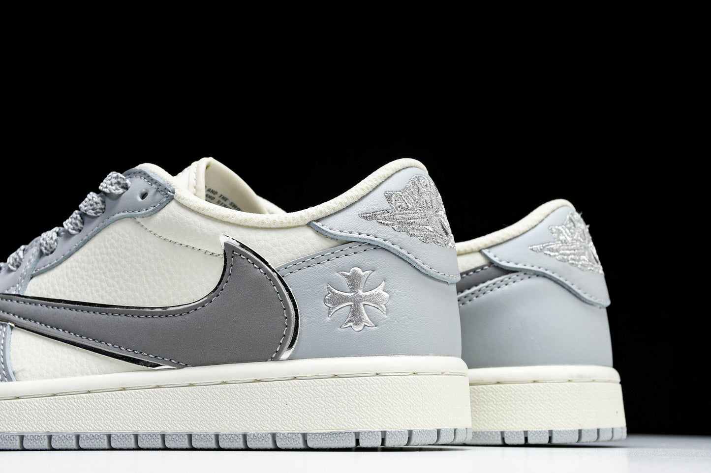 Travis Scott AJ1 Retro Low x Chrome Hearts (Custom) - UK 9 / US 10 / EU 44