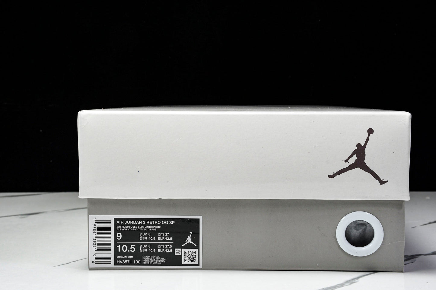 Jordan 3 Retro OG x A Ma Maniere 'Diffused Blue' - UK 7 / US 8 / EU 41