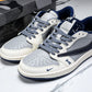 Travis Scott AJ1 Low x BAPE 'Grey Navy' (Custom)