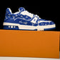 Louis Vuittоп Trainer Low 'Blue Monogram Textile'