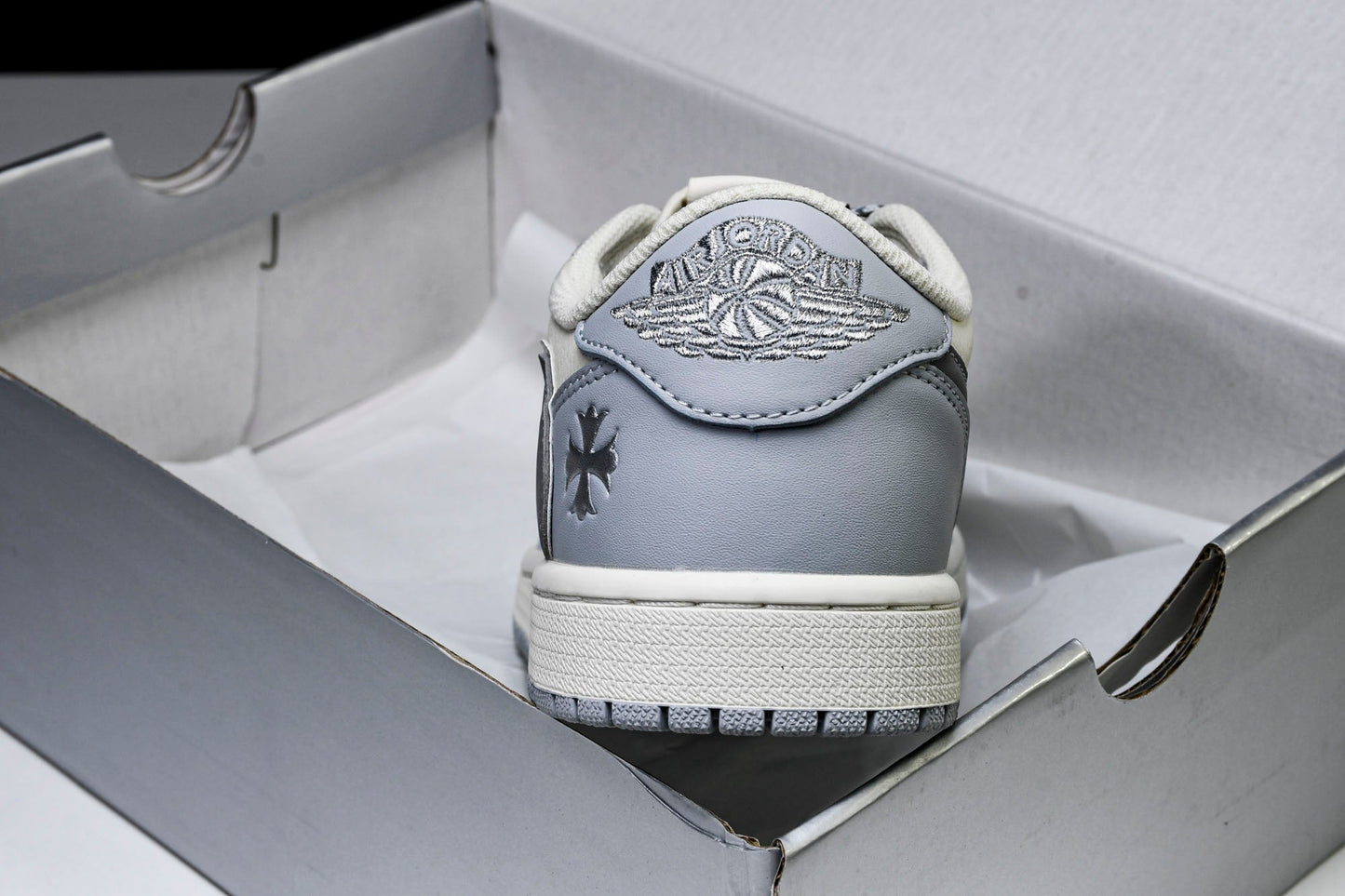 Travis Scott AJ1 Retro Low x Chrome Hearts (Custom) - UK 9 / US 10 / EU 44