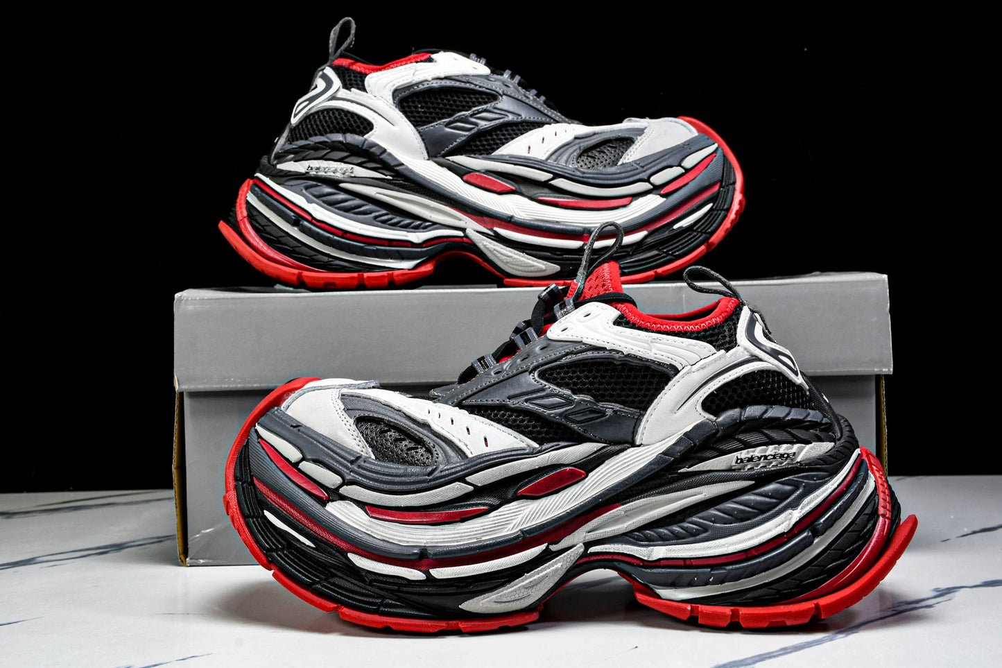 Вalenciaga Platform Sneaker 'Black Grey Red'