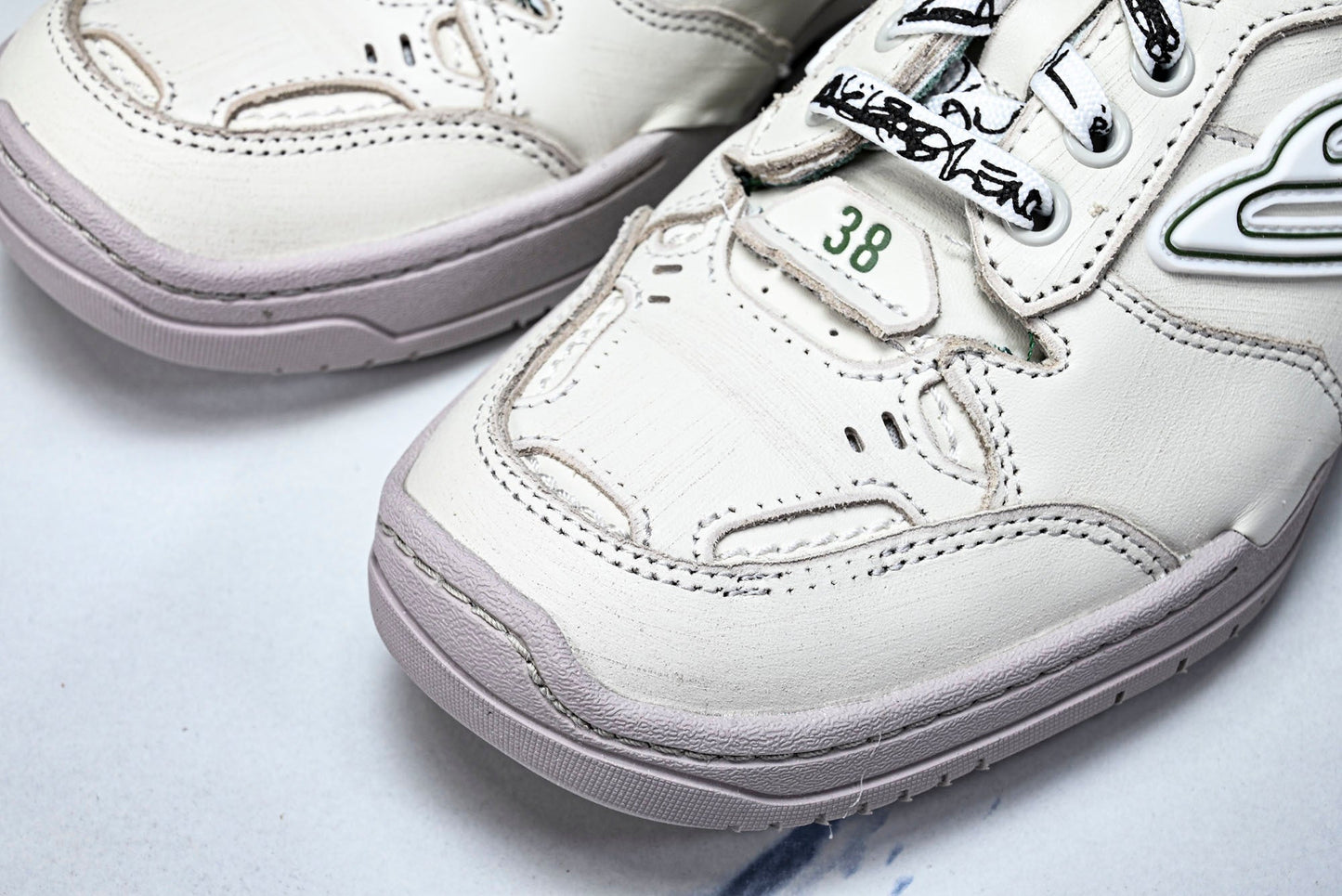 Вalenciaga Hamptons Worn-Out Sneaker 'Beige Green'