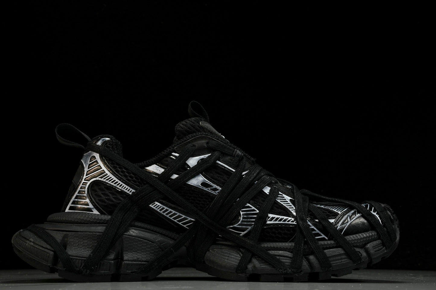 3XL Sneaker Extreme Lace 'Black Silver'