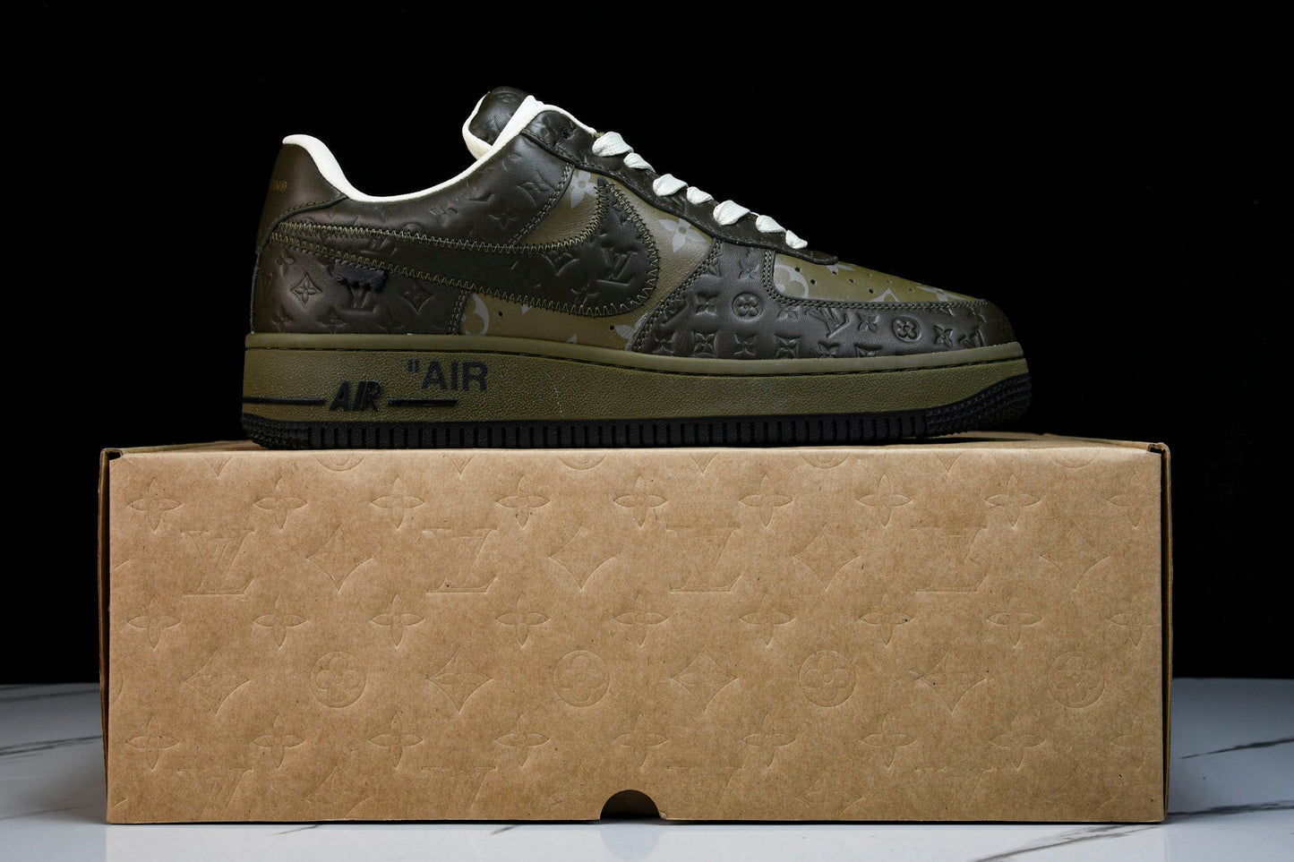 Louis Vuittоп x AF1 by Virgil Abloh 'Olive'