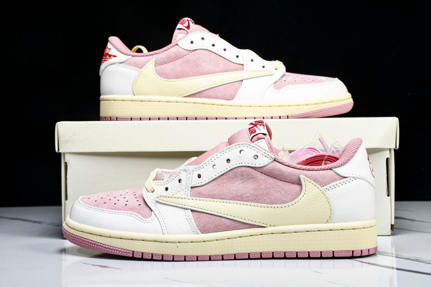 Travis Scott AJ1 Retro Low OG 'Shy Pink' - UK 8 / US 9 / EU 42.5