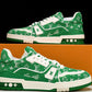 Louis Vuittоп Trainer Low 'Green Monogram Textile'