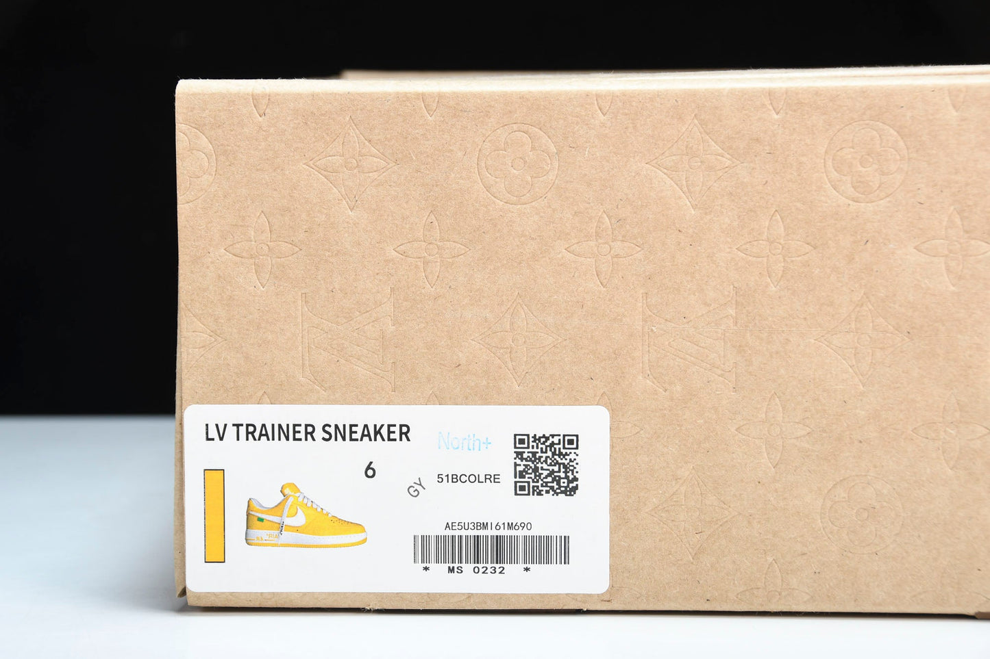 Louis Vuittоп x AF1 by Virgil Abloh 'Yellow' - UK 6 / US 7 / EU 41