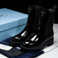 Prada Patent Chelsea Boots 'Black'