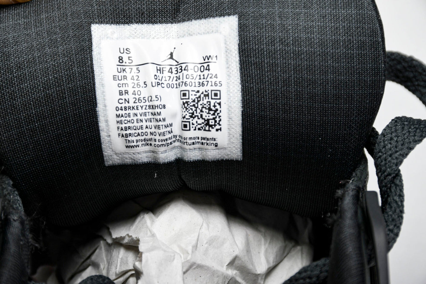 Nigel Sylvester x AJ4 RM SP Grandma's Driveway 'Grey' - UK 9 / US 10 / EU 44