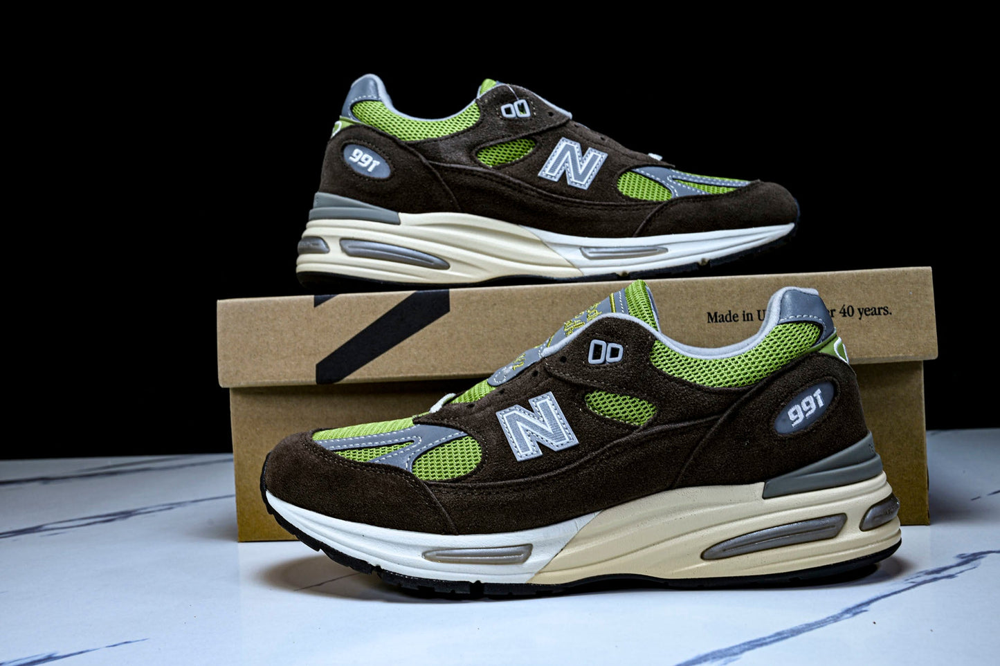 NB 991v2 MiUK x Daniëlle Cathari x Kith 'Reverse Matcha'