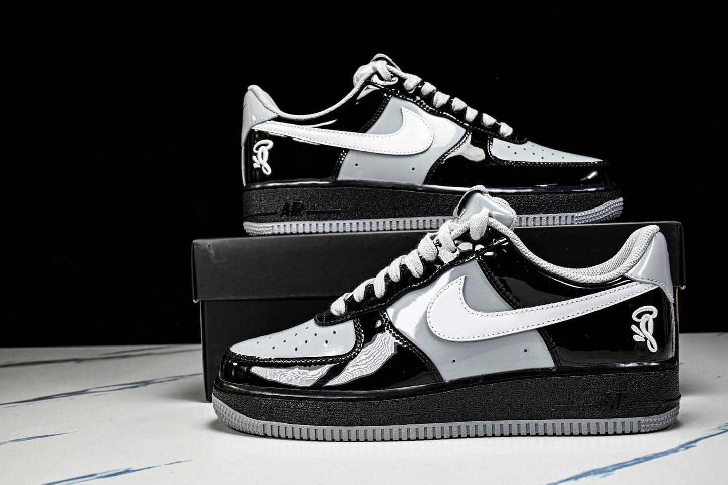 Central Cee Syna x AF1 Low 'Black White Smoke Grey'