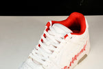 Off-White Out Of Office OOO Low Top "For Walking - White Red