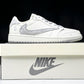 Travis Scott AJ1 Low x BAPE 'White Grey 2.0' (Custom)