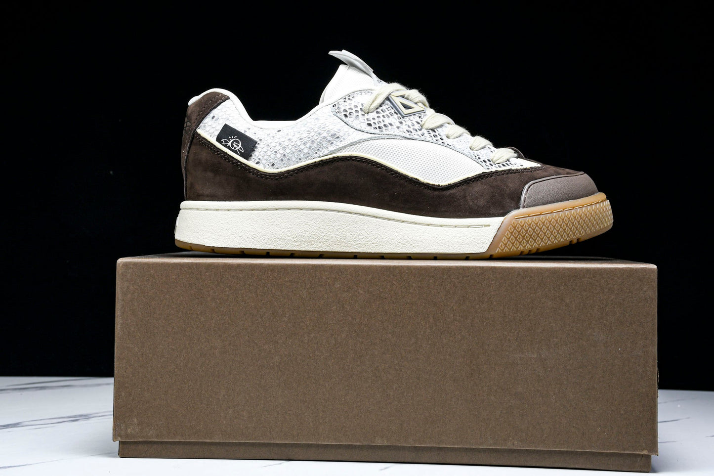 Travis Scott x D1or B713 Cactus Jack 'Beige Brown Python' - UK 6 / US 7 / EU 40