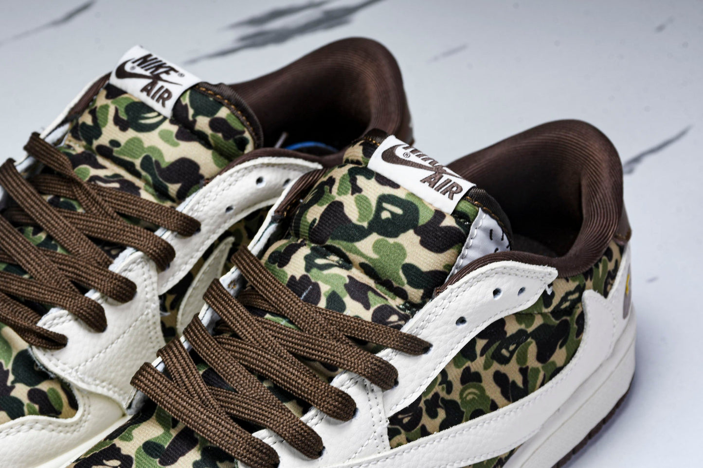 Travis Scott AJ1 Low x BAPE 'Camo 2.0' (Custom)