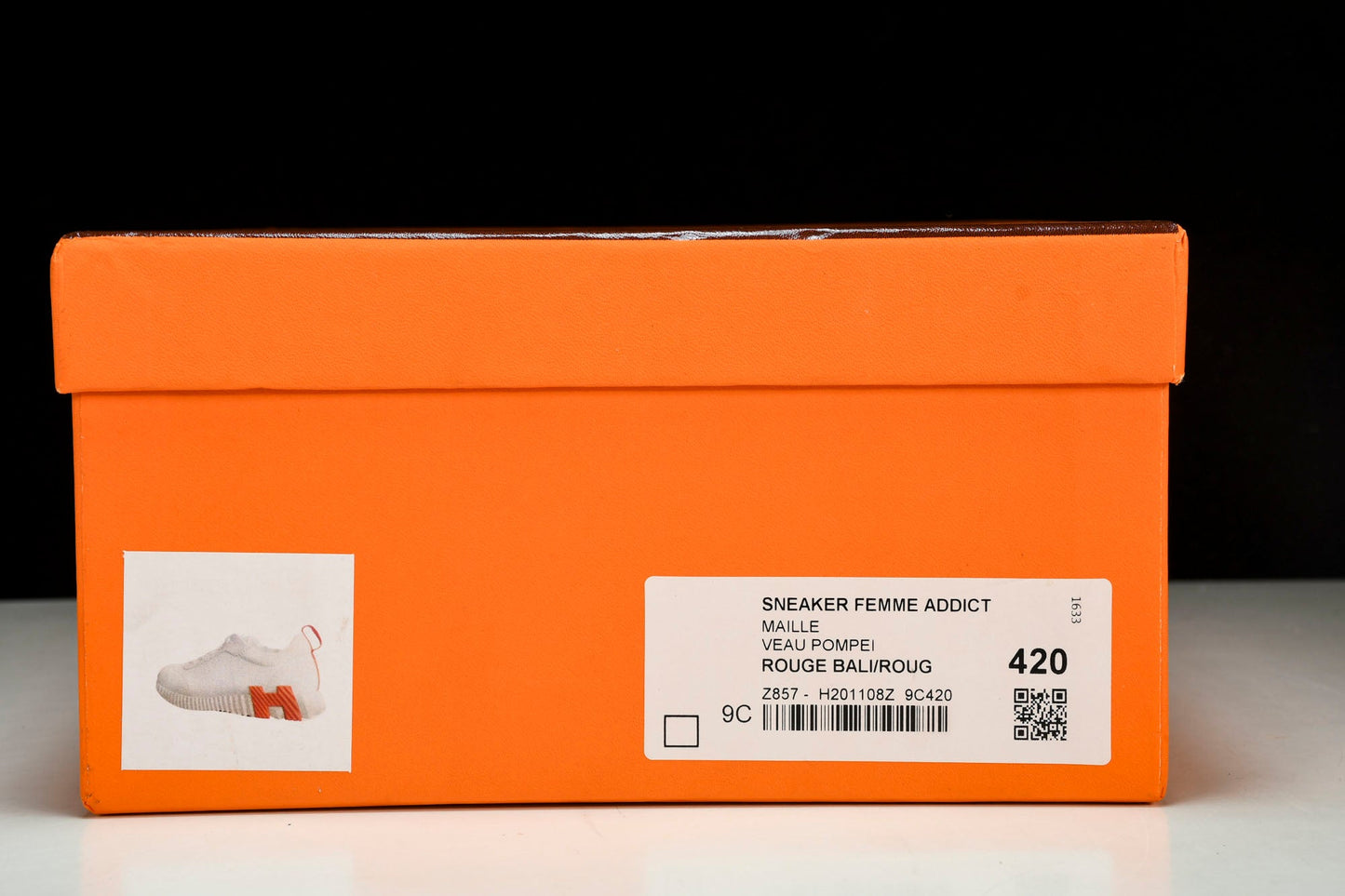 Hermès Bouncing Sneaker 'Blanc Orange'