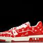 Louis Vuittоп Trainer Low 'Red Monogram Textile'