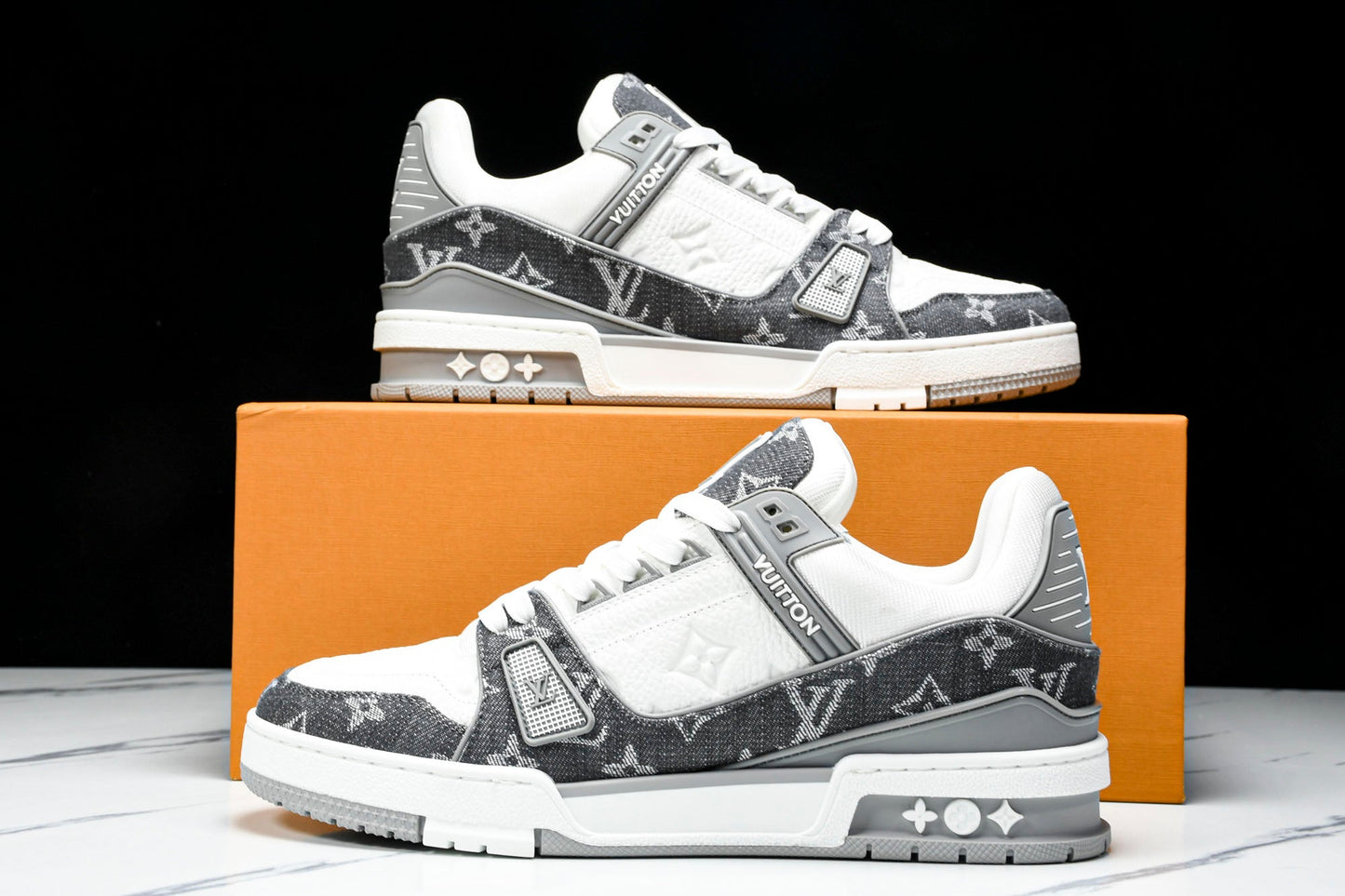 Louis Vuittоп Trainer Low 'Monogram Denim Grey White' - UK 9 / US 10 / EU 43