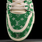 Louis Vuittоп Trainer Low 'Green Monogram Textile'