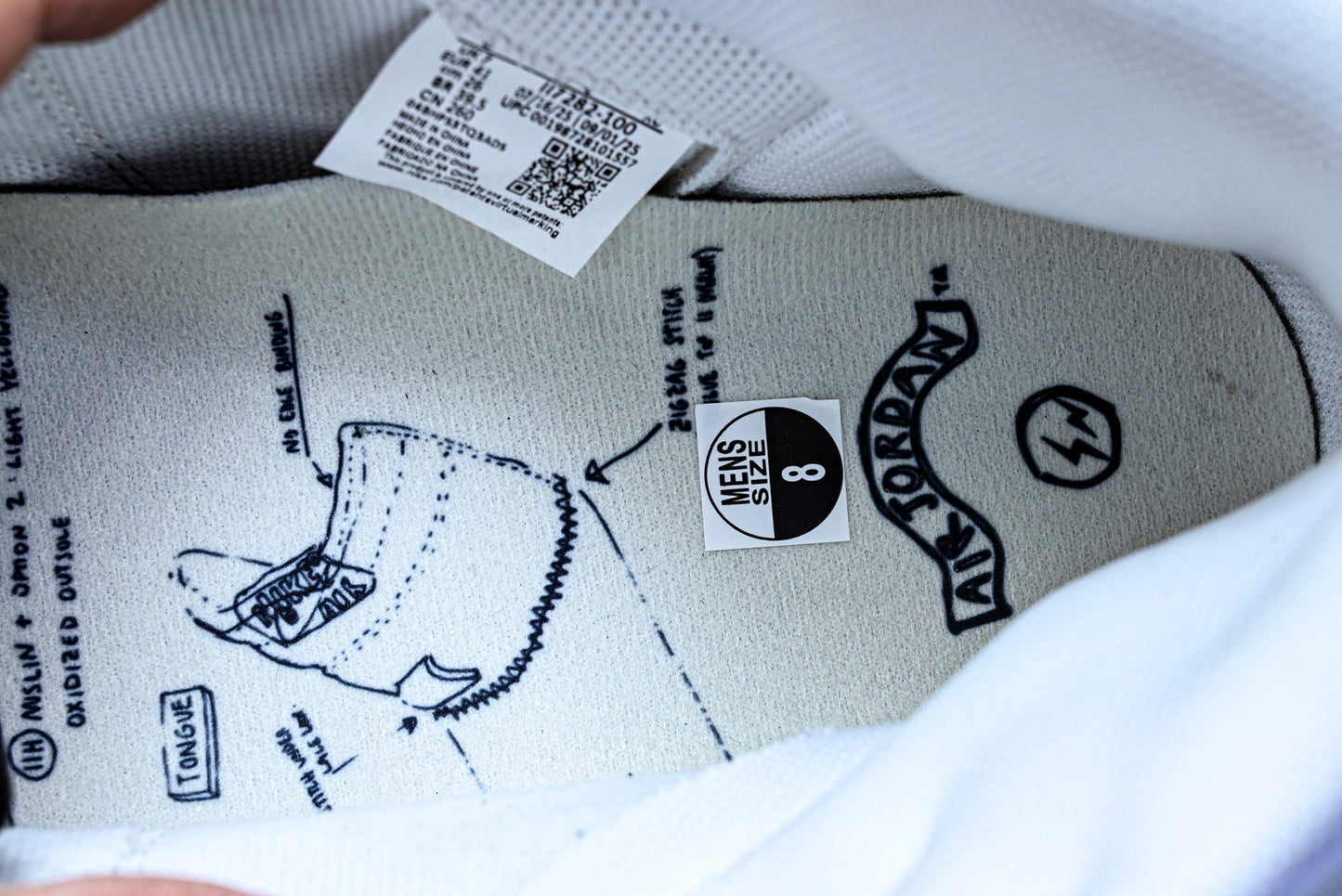 Union LA x Fragment x AJ1 Retro High 'White Black'