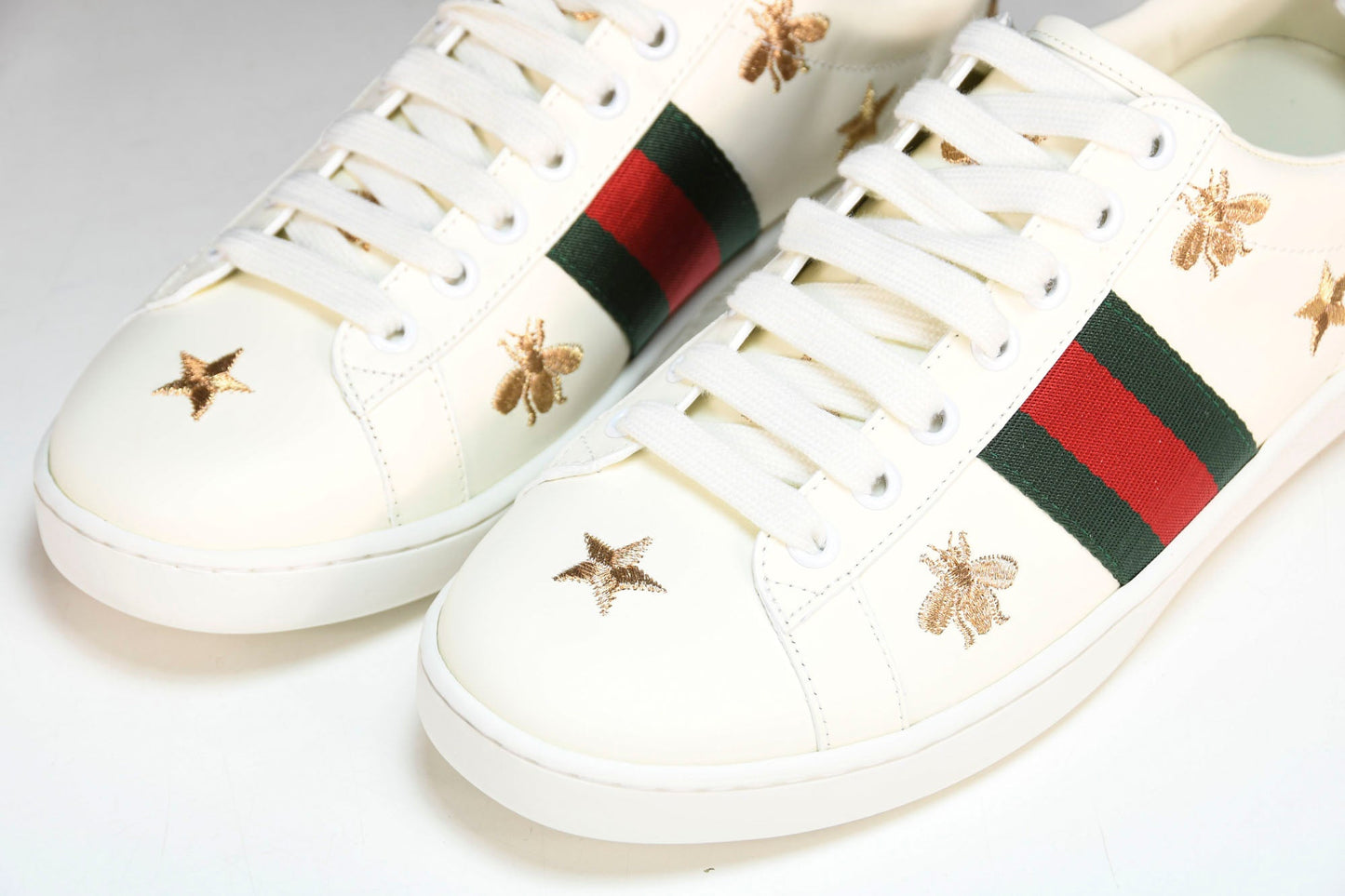 Guссi Ace 'Bees and Stars Green' - UK 7 / US 7.5 / EU 41