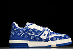 Louis Vuittоп Trainer Low 'Blue Monogram Textile'