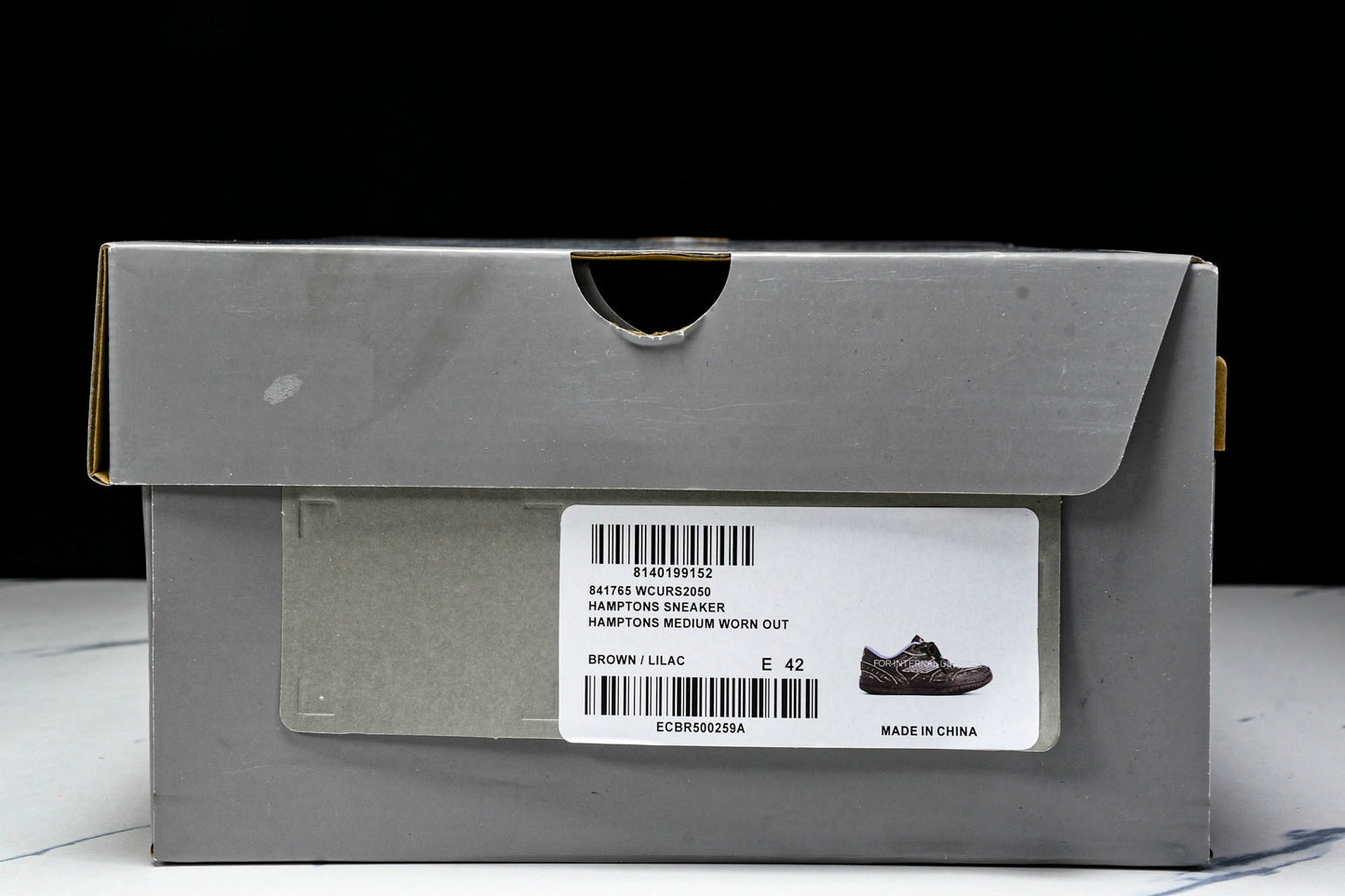 Вalenciaga Hamptons Worn-Out Sneaker 'Brown Lilac'
