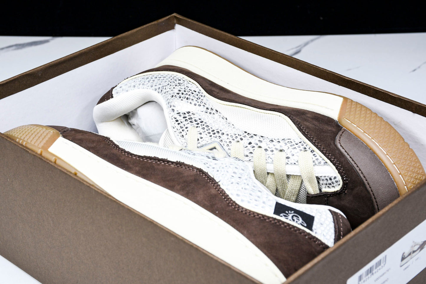 Travis Scott x D1or B713 Cactus Jack 'Beige Brown Python' - UK 6 / US 7 / EU 40