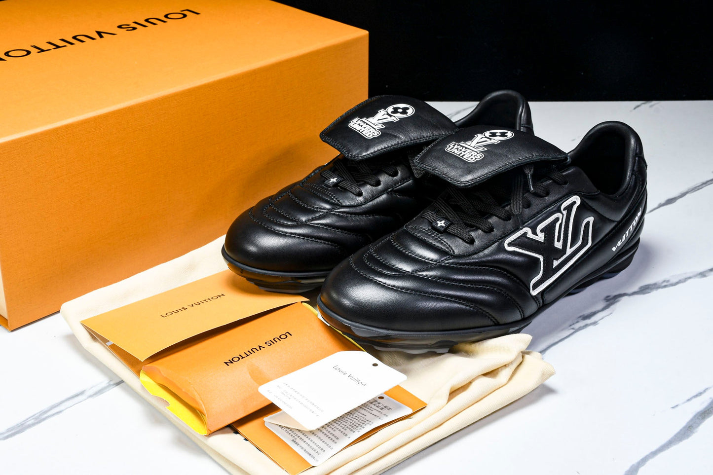 Louis Vuittоп Footprint Football Sneaker 'Black'