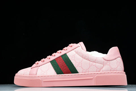 Guссi Ace Web 'Pink Monogram'