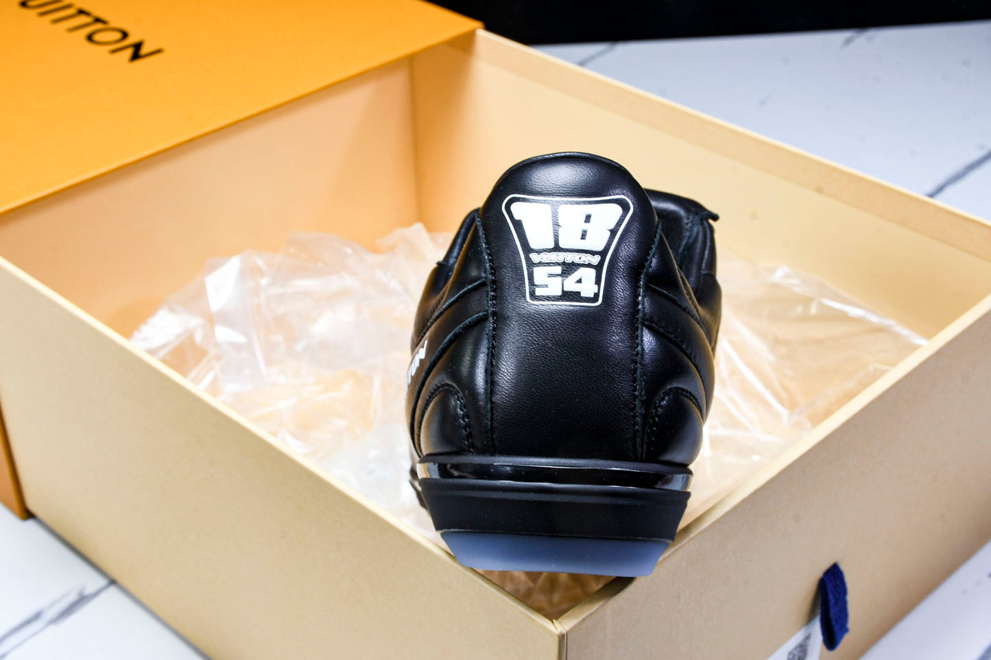 Louis Vuittоп Footprint Football Sneaker 'Black'