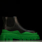 Вottega Veneta Tire Ankle Chelsea Boots 'Black Green'