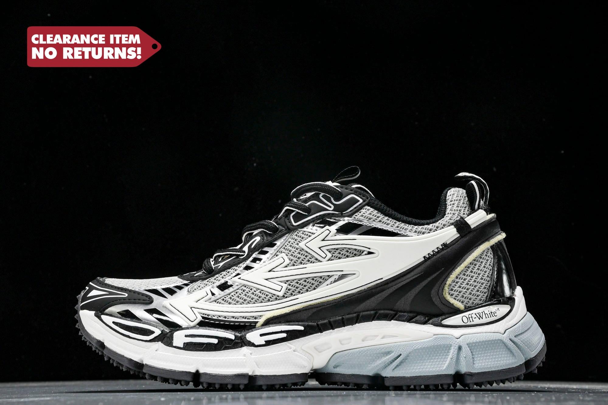 Off-White "Be Right Back" Sneaker 'Silver' - UK 9 / US 10 / EU 43