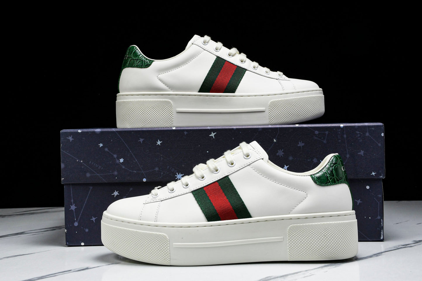 Guссi Ace Platform 'White' - (W) UK 3 / (W) US 6 / EU 36
