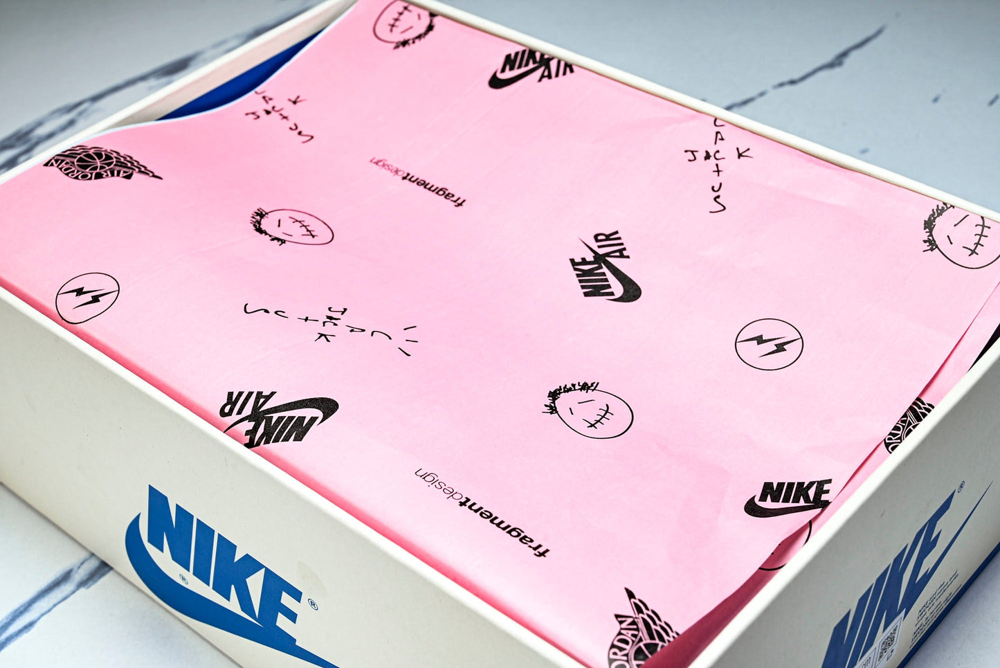 Travis Scott x Fragment AJ1 Low ‘Reverse Sail Military Blue’ (Unreleased)