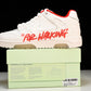 Off-White Out Of Office OOO Low Top "For Walking - White Red