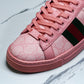 Guссi Ace Web 'Pink Monogram'