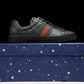 Guссi Ace Web 'Black Monogram'