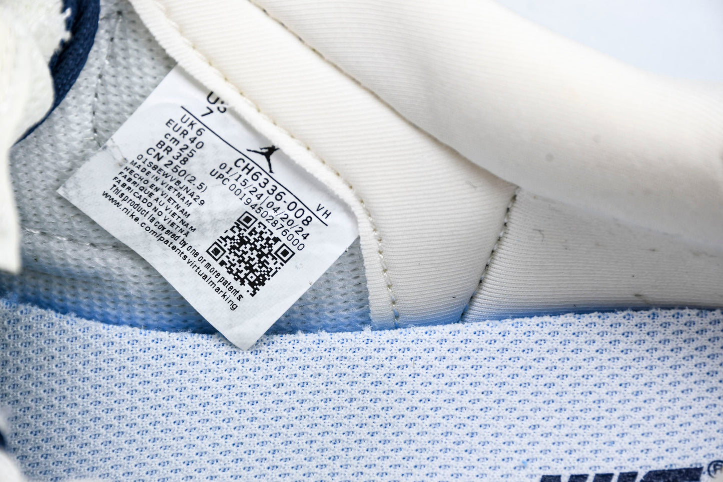 Travis Scott AJ1 Low x BAPE 'White Blue' (Custom)