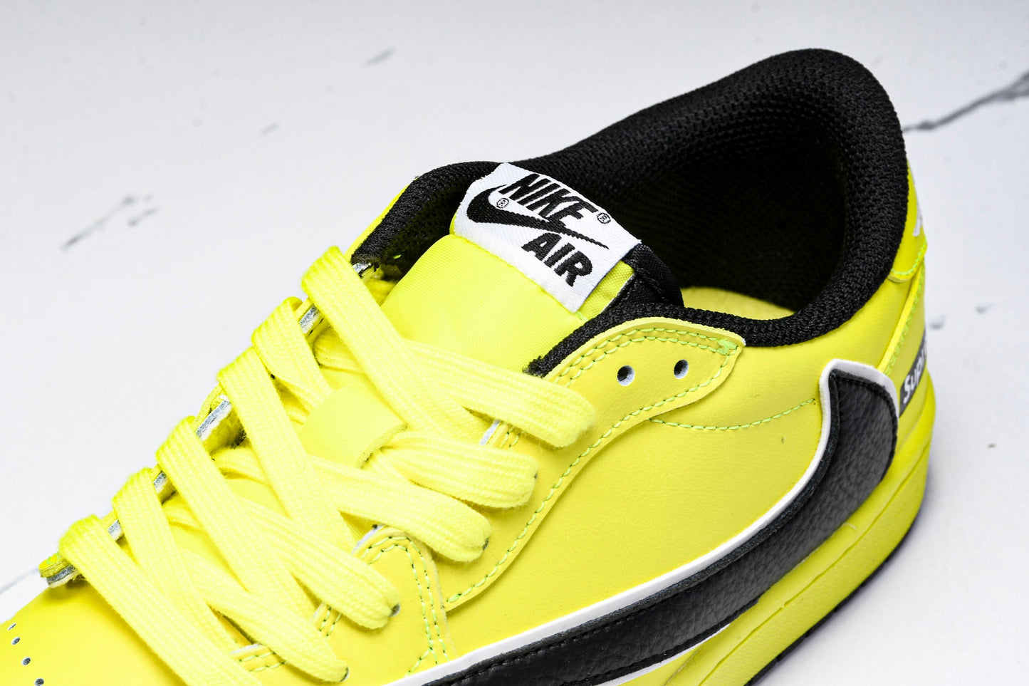 Travis Scott AJ1 Low x Supreme 'Yellow Black' (Custom)