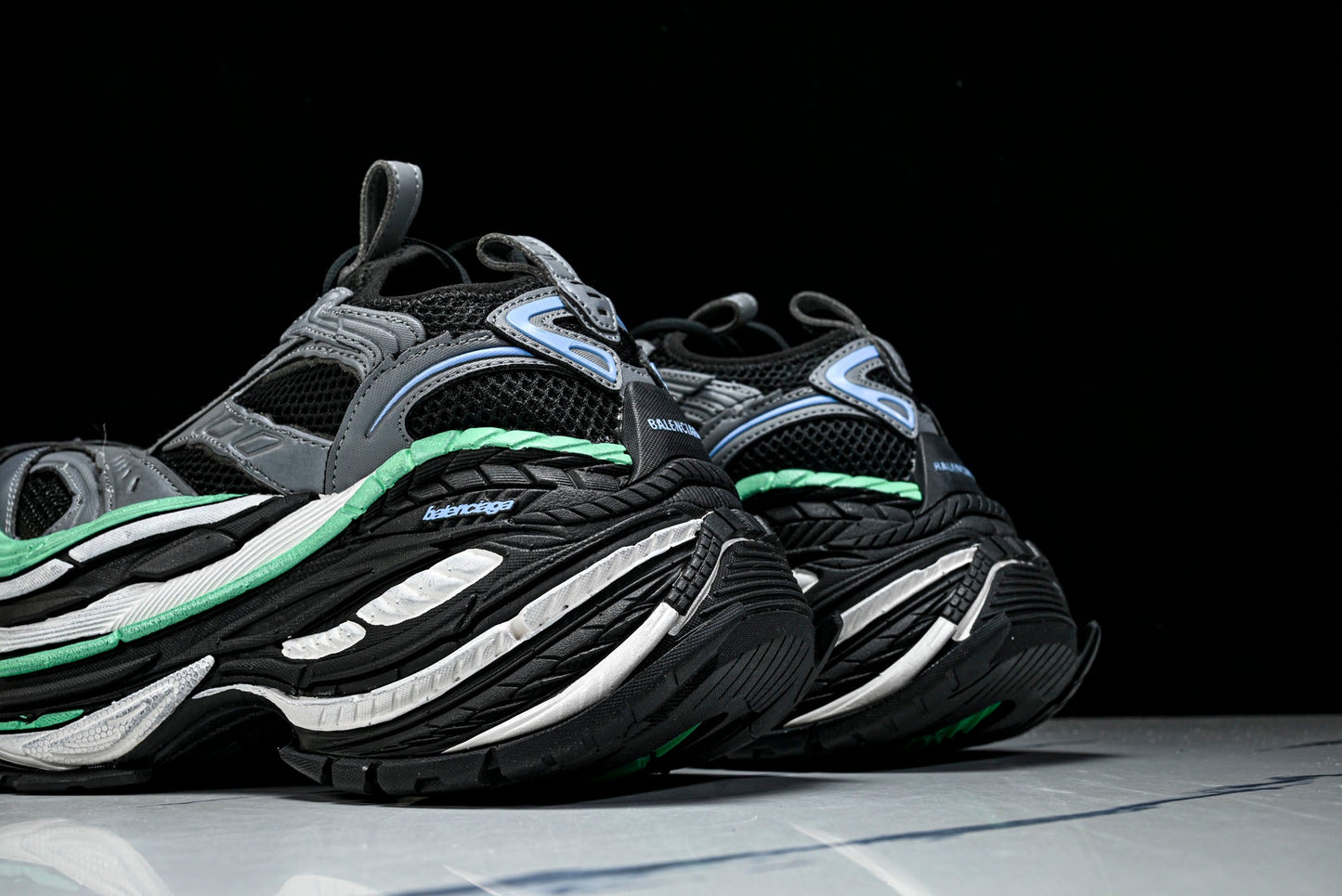 Вalenciaga Platform Sneaker 'Black Green Grey'