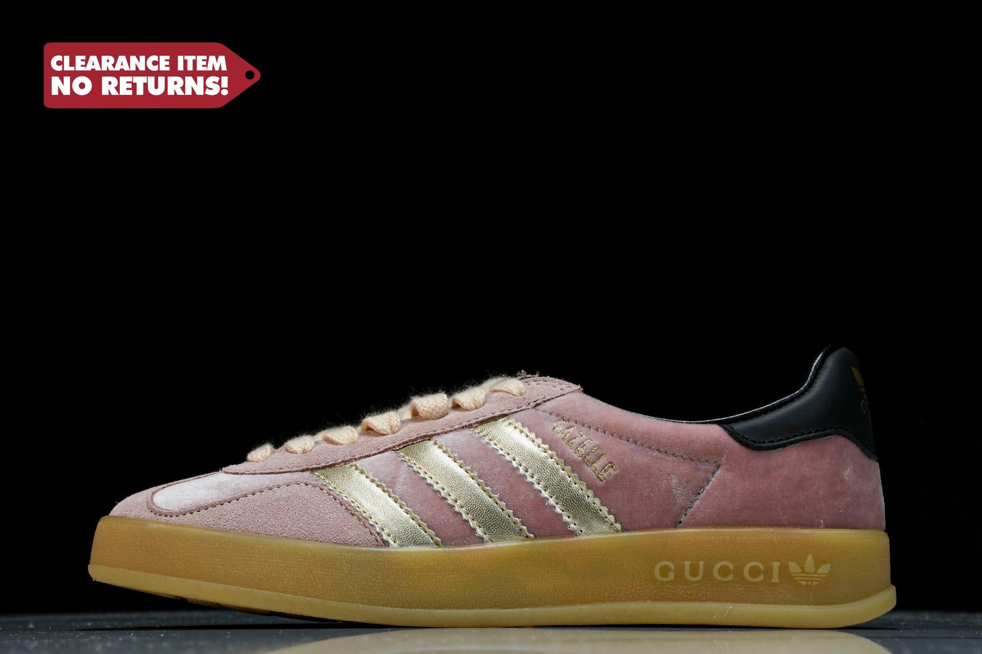 Guссi x Gazelle 'Pink Velvet' - UK 7.5 / US 8 / EU 41