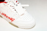 Off-White Out Of Office OOO Low Top "For Walking - White Red