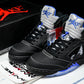 AJ5 Retro x Awake NY 'Black Racer Blue'