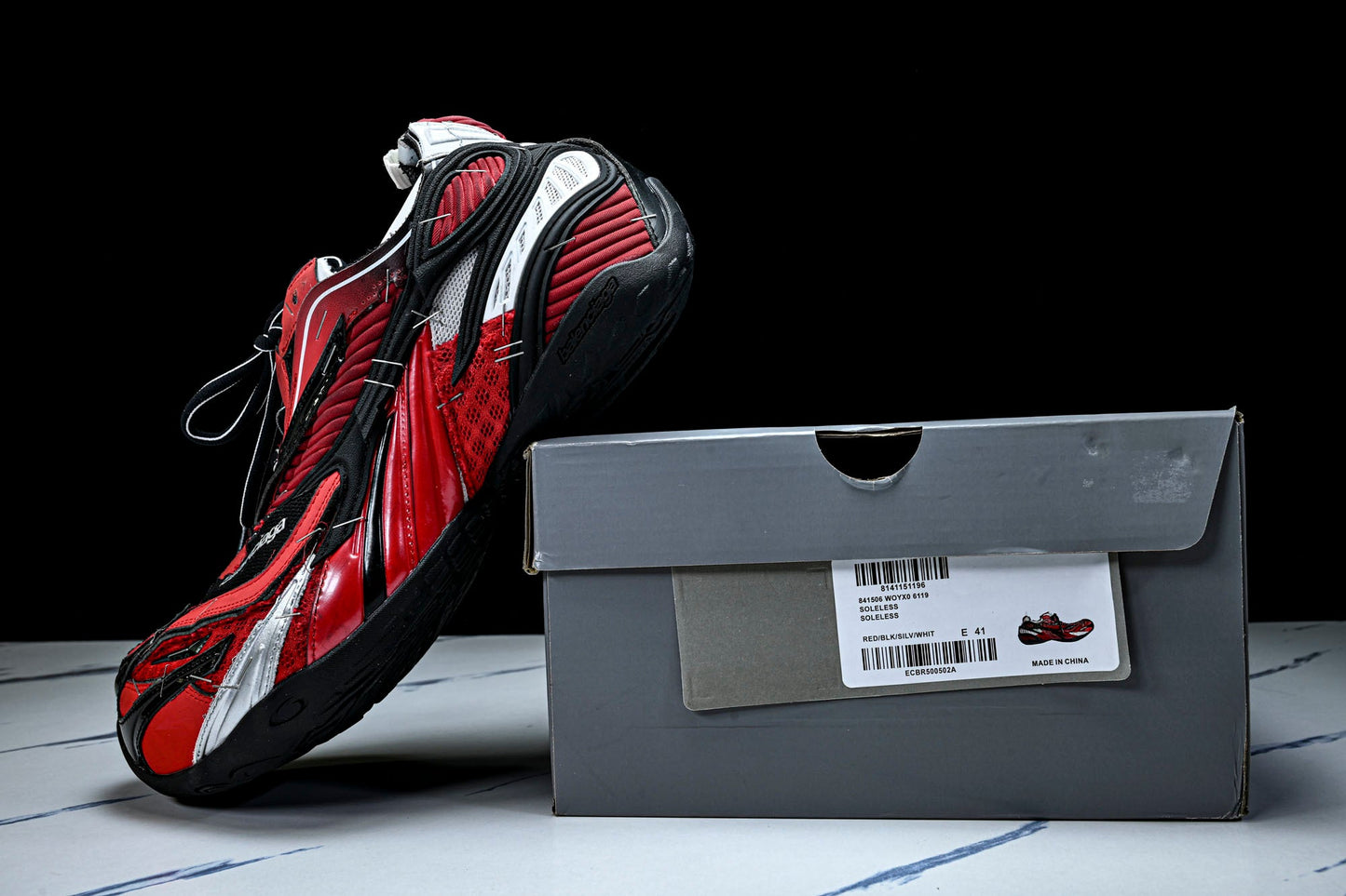 Вalenciaga Soleless Sneaker 'Red Black'