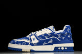 Louis Vuittоп Trainer Low 'Blue Monogram Textile'