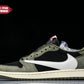 Travis Scott AJ1 Retro Low OG 'Black Olive' - UK W 5.5 (M 6) / US W 8 (M 6.5) / EU 39